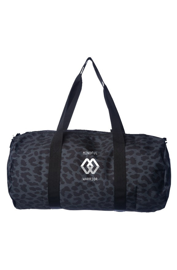 MINDFUL WARRIOR Day Tripper Duffle Black Cheetah