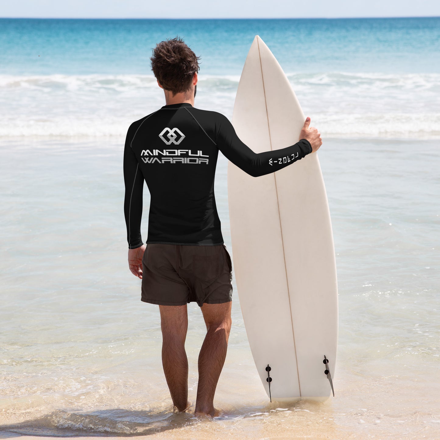 MEN'S MINDFUL WARRIOR SWEAT-SURF RASH GUARD